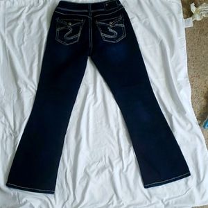 Silver Suki Flap dark blue jeans 29X30